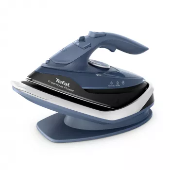 Tefal Freemove Power FV6675E0 strijkijzer droog- & stoomstrijkijzer keramische zool 2600 W zwart, blauw
