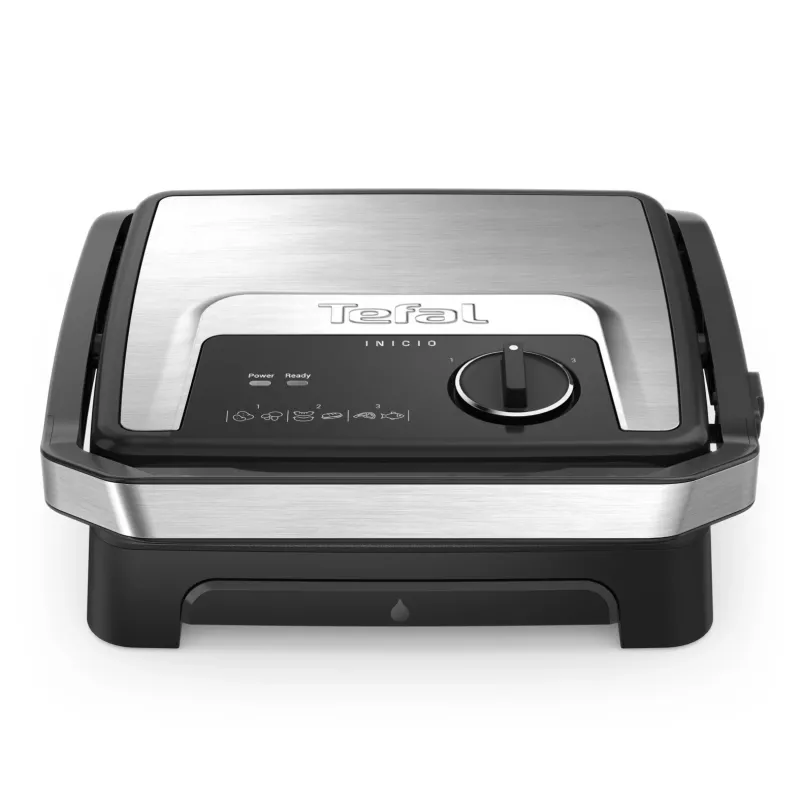 Contactgrill Tefal Inicio Adjust GC272D10 met antiaanbakplaten en instelbare temperatuur