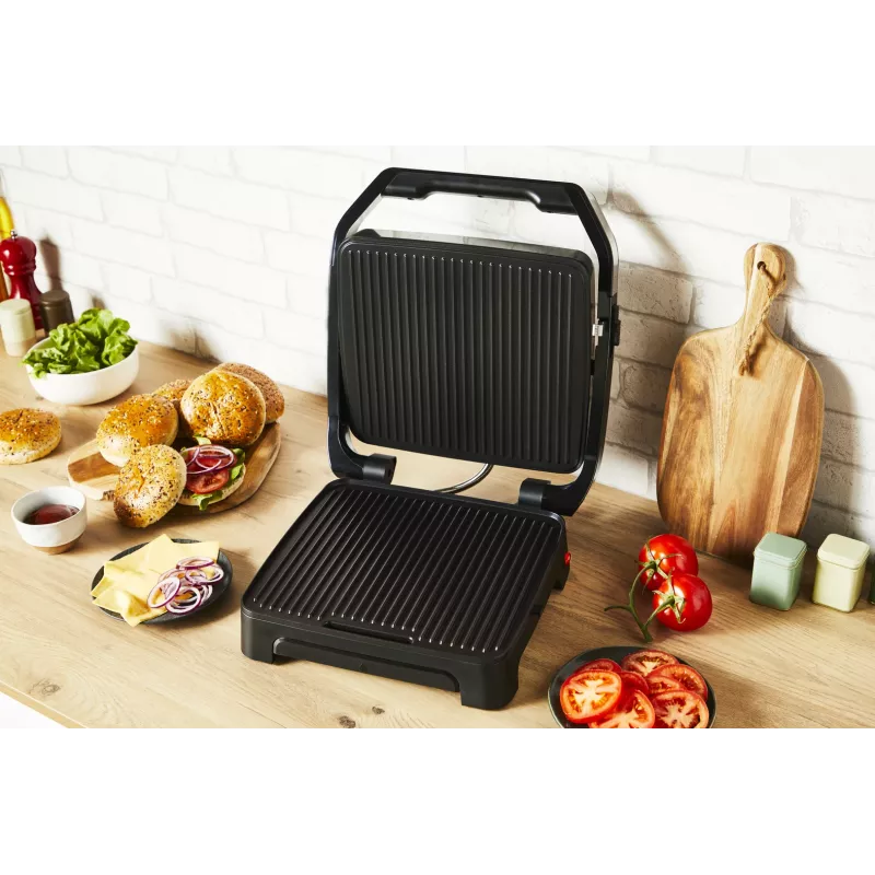 Contactgrill Tefal Inicio Adjust GC272D10 met antiaanbakplaten en instelbare temperatuur