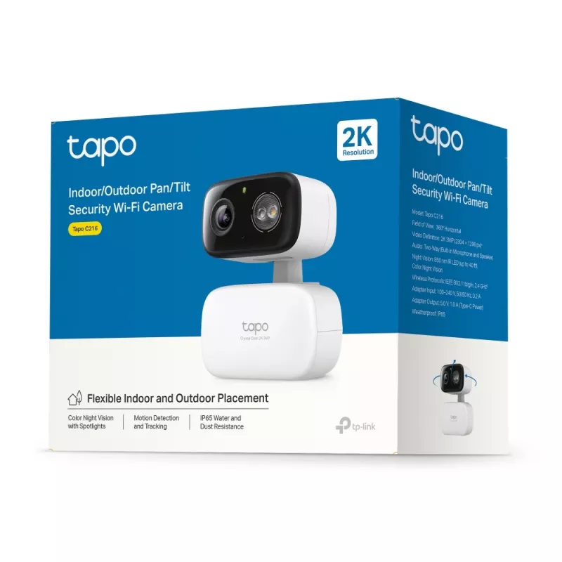 TP-Link Tapo C216 box IP-beveiligingscamera binnen 2304 x 1296 Pixel plafond/muur/tafel