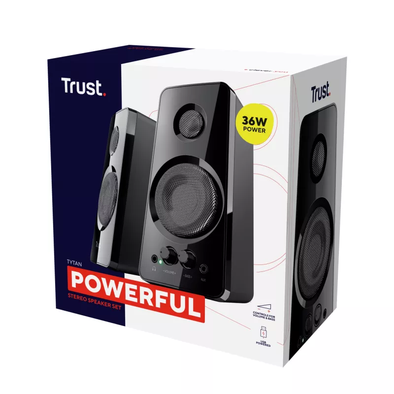 Trust Tytan zwart bedraad 18 W