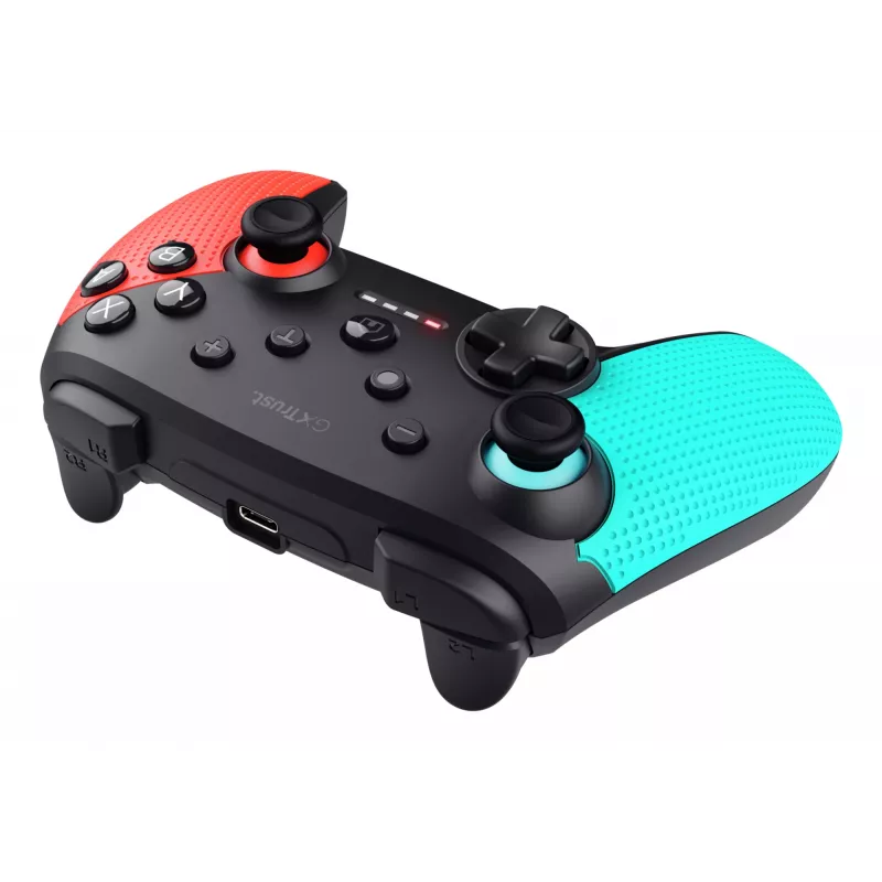Trust GXT 1246B Muta zwart, blauw, rood Bluetooth gamepad Nintendo Switch, Nintendo Switch Lite