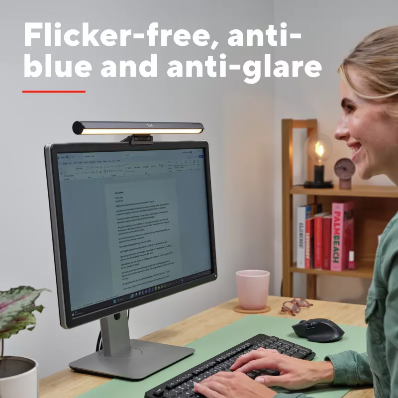 Tafellamp Trust Shyne niet-vervangbare gloeilamp zwart USB-gevoed 70 mm hoogte