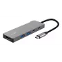 USB Type-C-hub TRUST 26062 — HDMI + USB 3.2 Gen 1 Type-A & Type-C, grijs, 5 aansluitingen