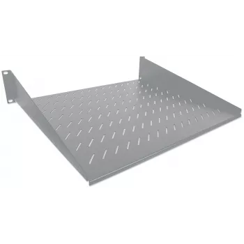 Intellinet 19 inch draagarmlegbord, 2U, 2-punts frontmontage, 250 mm diepte, max. 25 kg, grijs, drie jaar garantie