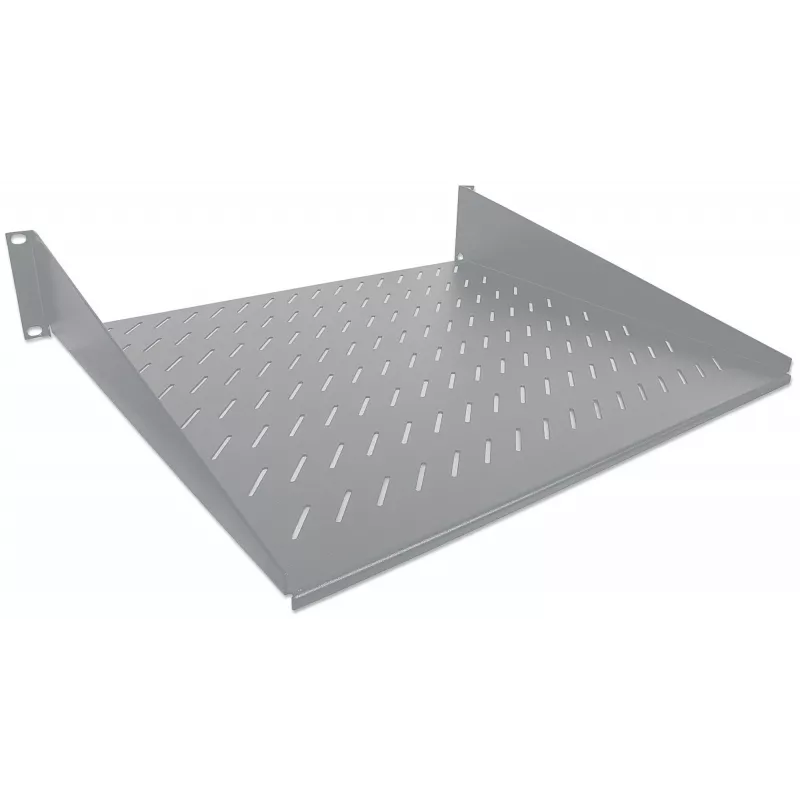 Intellinet 19 inch draagarmlegbord, 2U, 2-punts frontmontage, 250 mm diepte, max. 25 kg, grijs, drie jaar garantie