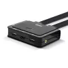 Lindy 2-poorts HDMI 4K30, USB 2.0 en audio kabel KVM-switch, 1920 x 1080 pixels, zwart
