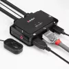 Lindy 2-poorts HDMI 4K30, USB 2.0 en audio kabel KVM-switch, 1920 x 1080 pixels, zwart