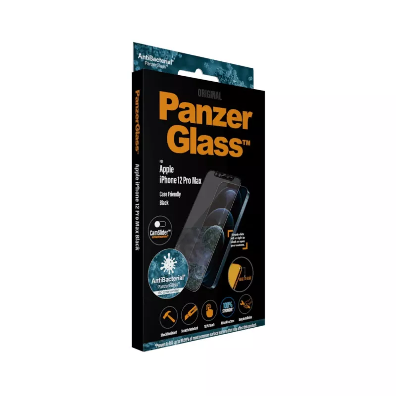 PanzerGlass ® CamSlider® beeldschermfolie iPhone 12 Pro Max | randloos