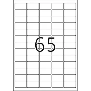 Adresetiketten Premium HERMA A4 38,1x21,2 mm 6500 stuks