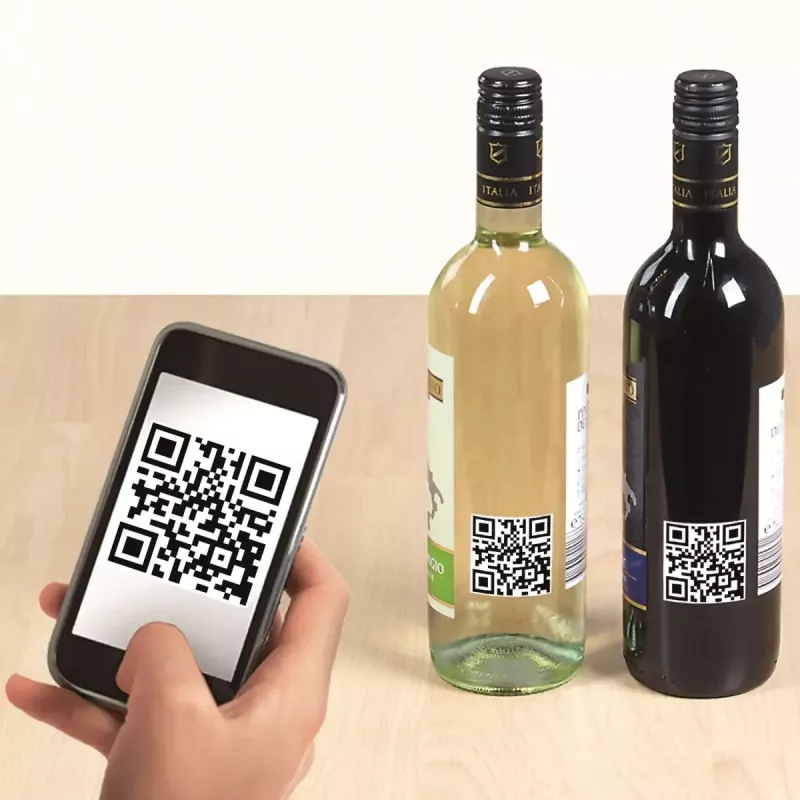 QR-code-etiketten HERMA 9642 A4 40x40 mm vierkant wit papier