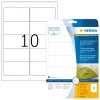 Zelfklevend printeretiket HERMA Labels transparant kristalhelder A4 96x50,8 mm