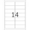 Adresetiketten Premium HERMA A4 99,1x38,1 mm 1400 stuks