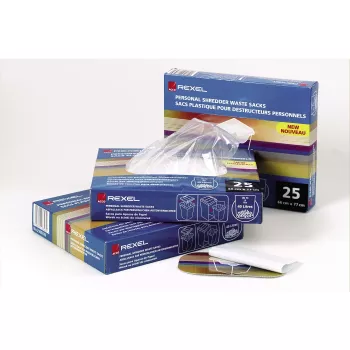 Rexel kunststof afvalzakken voor breedinvoer papierversnipperaars 175L (verpakking van 100)