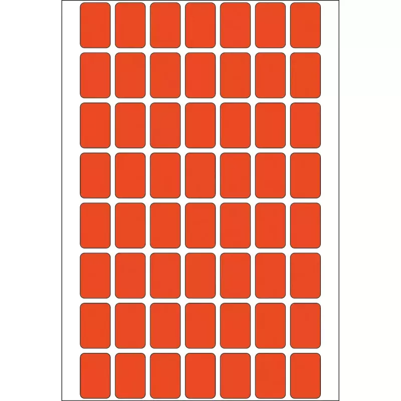 Veelzijdige etiketten HERMA 12x18 mm rood papier mat handbeschrifting