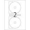 Zelfklevende printeretiketten HERMA cd-etiketten Maxi A4 Ø 116 mm