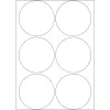 Veelzijdige etiketten HERMA 192 stuks Ø 50 mm rond wit papier