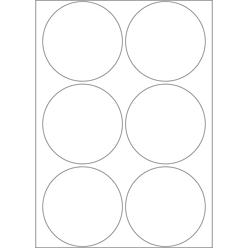 Veelzijdige etiketten HERMA 192 stuks Ø 50 mm rond wit papier