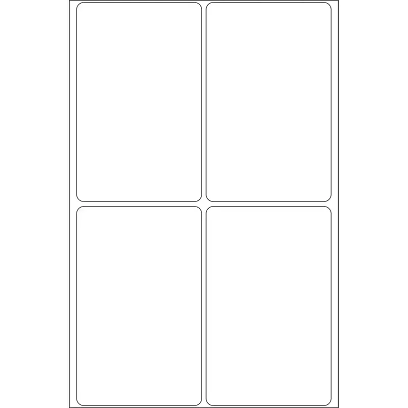 Veelzijdige etiketten HERMA 52x82 mm wit papier mat handbeschriftung 128 stuks