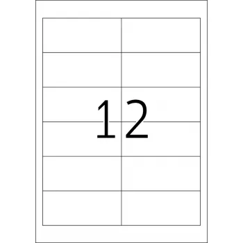 Labels HERMA Premium A4 97x42,3 mm wit papier mat 2400 stuks