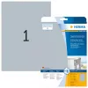 Typeplaatetiketten HERMA 4224 A4 210x297 mm zilver