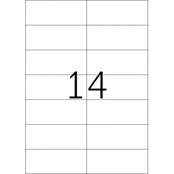Zelfklevende printeretiketten HERMA Premium A4 105x42,3 mm 350 stuks