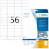 Ablösbare etiketten HERMA A4 52,5x21,2 mm wit 1400 stuks