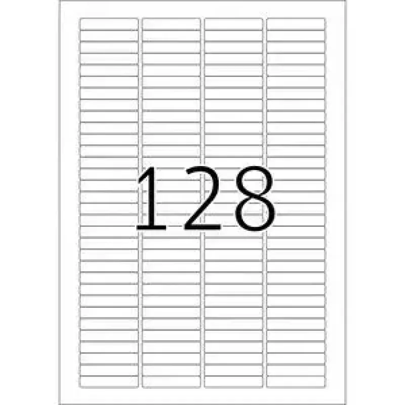 Dia-etiketten HERMA A4 43,2 x 8,5 mm wit papier mat 3200 stuks