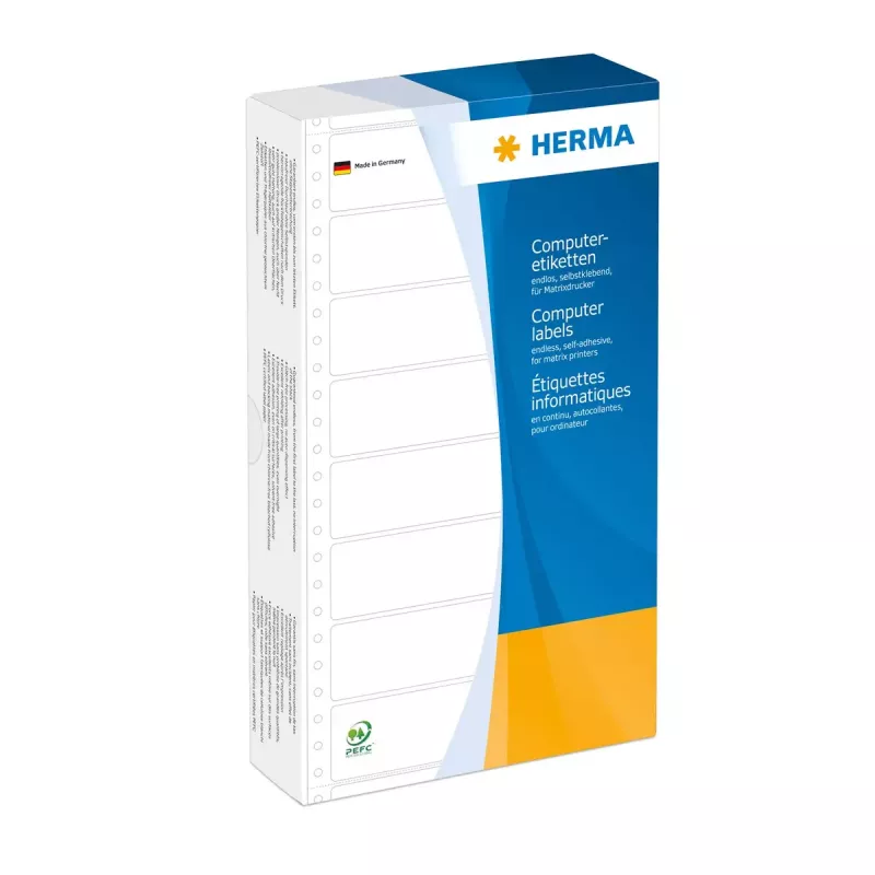 Zelfklevend printeretiket HERMA computeretiketten eindloos 147,32x99,2 mm