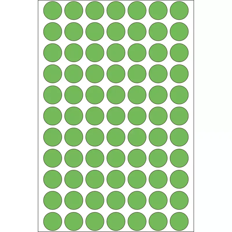 Meerdoel-etiketten HERMA 2464 stuks groen rond 13 mm
