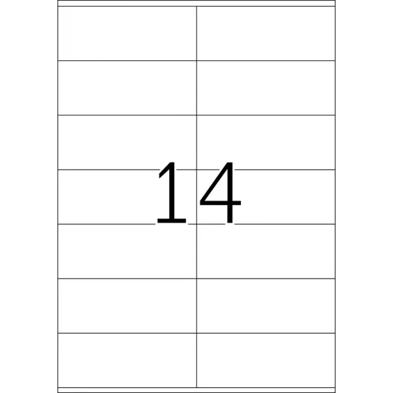 Labels HERMA Premium A4 105x42 mm wit papier mat 1400 stuks