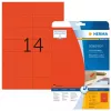 Zelfklevende printeretiketten HERMA gekleurde etiketten A4 105x42,3 mm rood