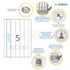 Dossieretiketten HERMA A4 34x297 mm wit papier mat dekkend 125 stuks