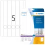 Dossieretiketten HERMA A4 34x297 mm wit papier mat dekkend 125 stuks