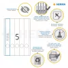 Dossieretiketten HERMA A4 38x297 mm wit papier mat dekkend 125 stuks
