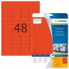 Zelfklevende printeretiketten HERMA Coloured Labels A4 45,7x21,2 mm rood