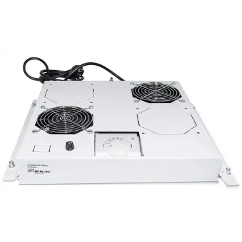 Intellinet 2-fan ventilatie-unit voor 19 inch racks, dakmontage, met thermostaat, grijs