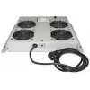 Intellinet 4-ventilator ventilatorunit voor 19 inch racks, dakmontage, met thermostaat, grijs