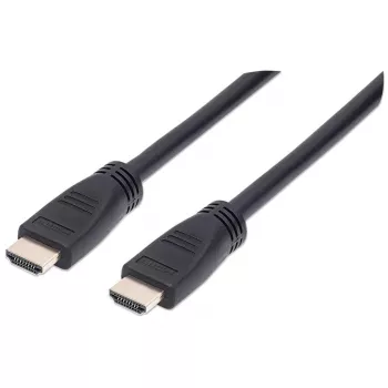 Manhattan HDMI 4K@60Hz kabel met Ethernet – CL3-gecertificeerd, 8m, geschikt voor in-wall installatie, voor ALLE 4K- en 1080p/HD-toepassingen – voor een directe upgrade of klaar voor toekomstige eisen, stekker naar stekker, zwart, Ultra HD 4K x 2K, levenslange garantie, Premium High Speed