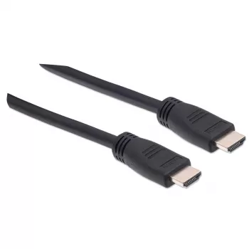 Manhattan HDMI 4K@60Hz kabel met Ethernet – CL3-gecertificeerd, 8m, geschikt voor in-wall installatie, voor ALLE 4K- en 1080p/HD-toepassingen – voor een directe upgrade of klaar voor toekomstige eisen, stekker naar stekker, zwart, Ultra HD 4K x 2K, levenslange garantie, Premium High Speed