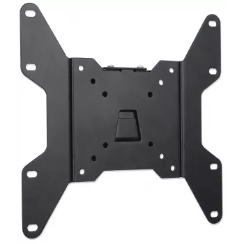 Manhattan wandhouder voor tv & monitors (vast), voor schermen van 23 inch tot 42 inch, VESA-compatibiliteit: alle tussen 75 x 75 mm en 200 x 200 mm – controleer de afmetingen van de vier bevestigingsgaten op de achterkant van het scherm om te controleren of deze past, max. 30 kg, zwart, houder
