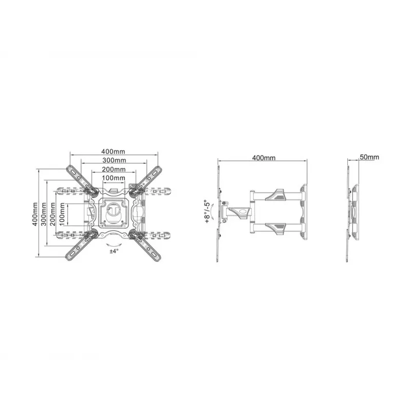 Multibrackets M VESA Flexarm M Full Motion Single 20 kg 32-55 inch