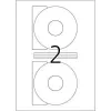 CD-etiketten HERMA A4 Ø 116 mm wit papier mat lichtdicht 200 stuks