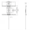 Equip 37 inch-80 inch universele draaibare wandhouder maximale draagkracht 50 kg