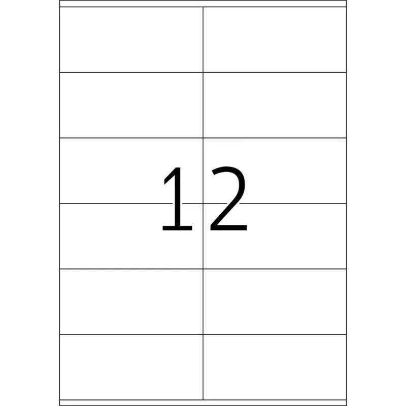 Labels HERMA Premium A4 105x48 mm wit papier mat 1200 stuks