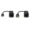 Lindy 60m USB 1.1 Cat.6 extender basic, netwerkzender & -ontvanger, 60 m, 12 Mbit/s, Cat5e, Cat6, zwart, kunststof