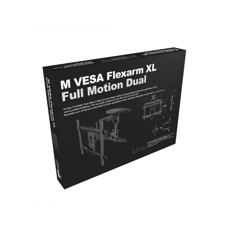 Full Motion dual monitorbeugel Multibrackets M VESA Flexarm XL