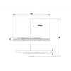 Multibrackets M VESA deskmount Officeline grommet base zwart