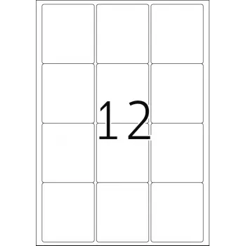 Zelfklevend printeretiket HERMA Labels Premium A4 63,5x72 mm