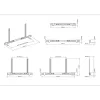 Multibrackets M Universal soundbarhouder 55 inch-110 inch zwart 10 kg